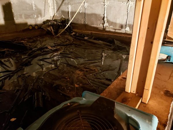 Crawlspace Water Cleanup in Brownsburg